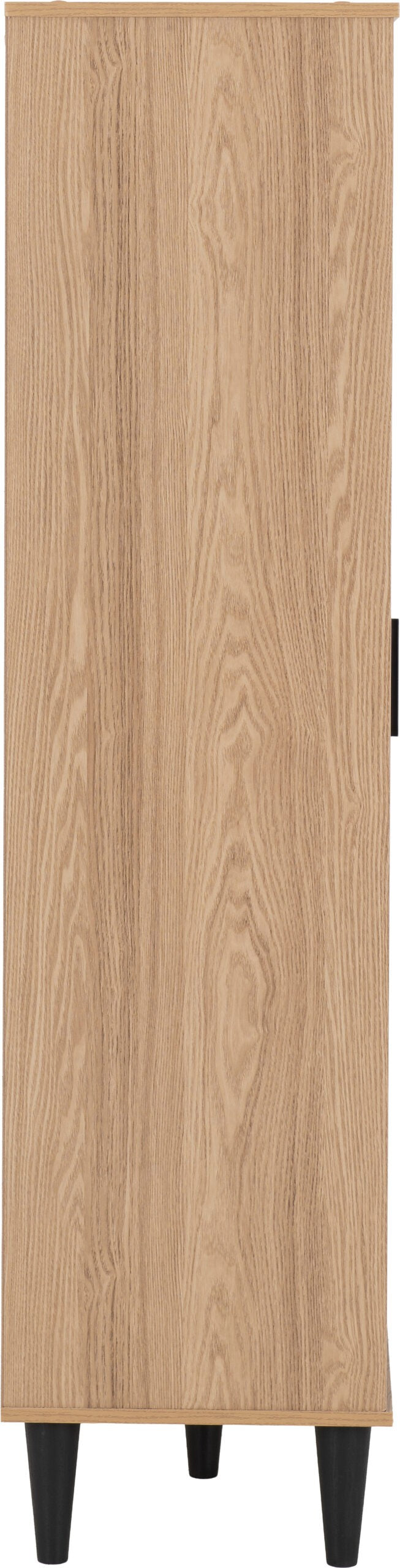 Tessa 1 Door Bookcase Unit - Natural Oak Effect