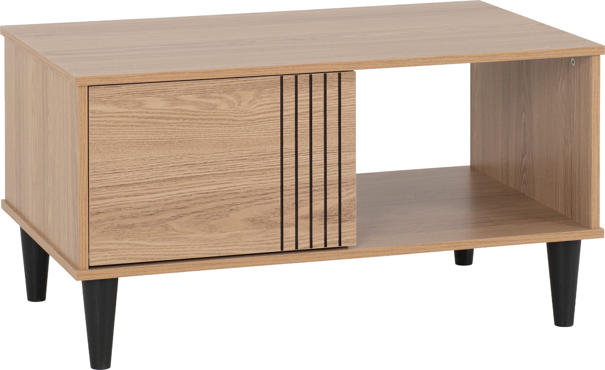 Tessa 1 Door Coffee Table - Natural Oak Effect
