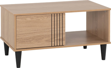 Tessa 1 Door Coffee Table - Natural Oak Effect