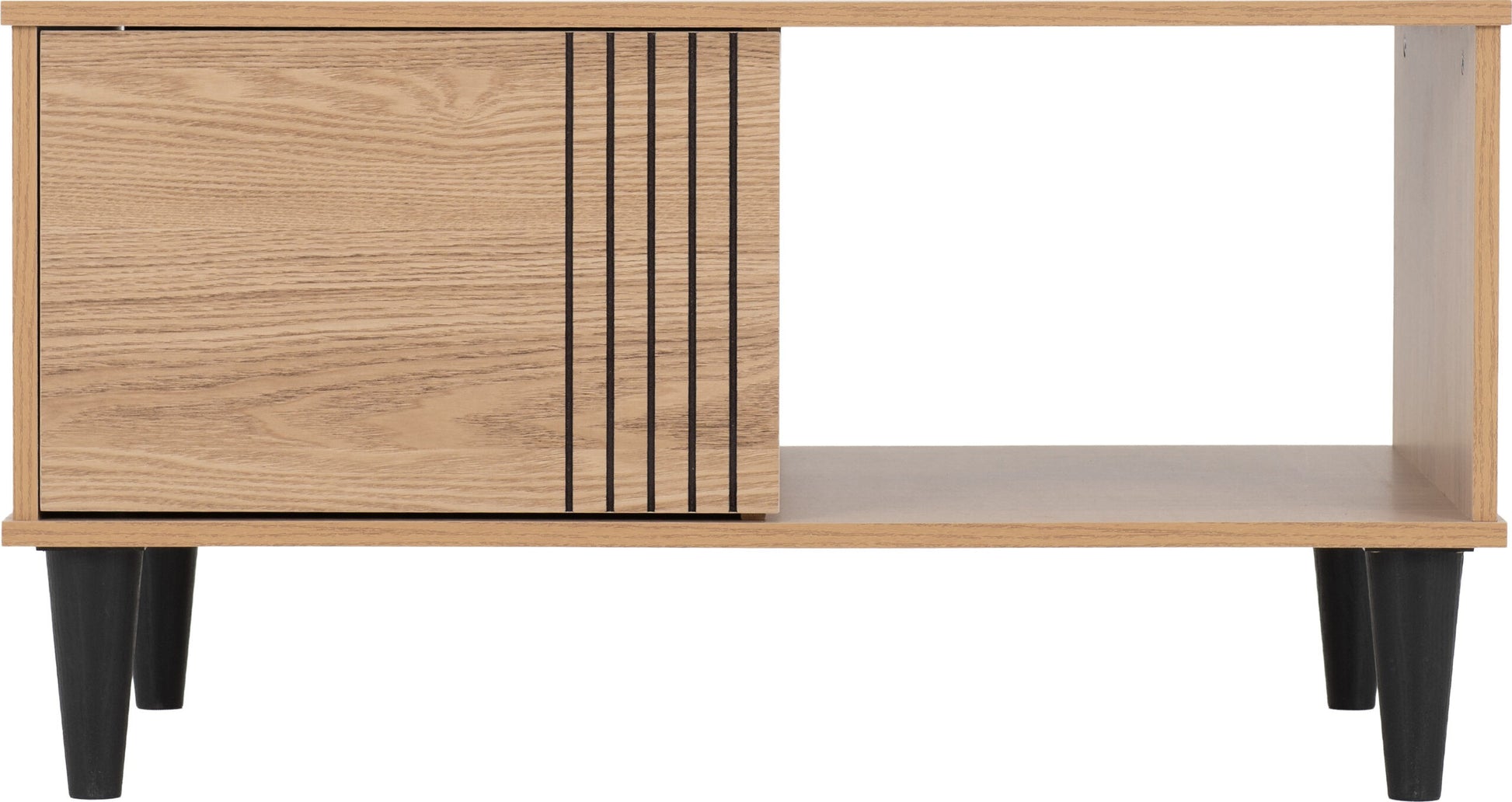 Tessa 1 Door Coffee Table - Natural Oak Effect