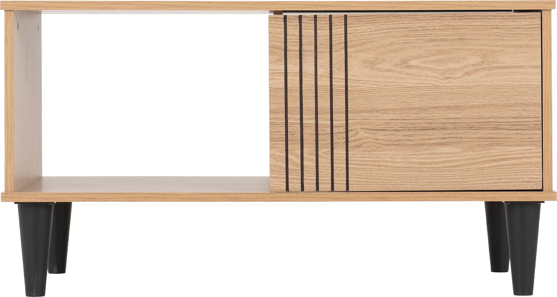 Tessa 1 Door Coffee Table - Natural Oak Effect