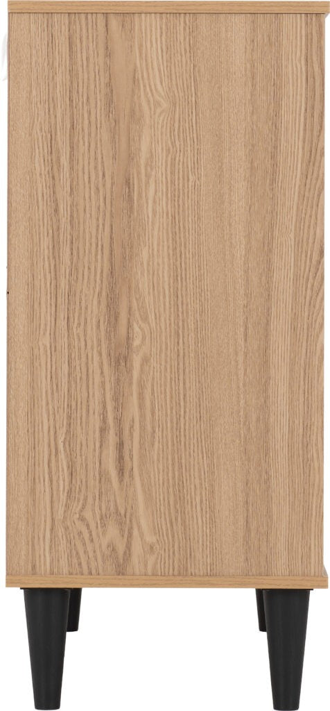 Tessa 2 Door 1 Drawer Sideboard - Natural Oak Effect