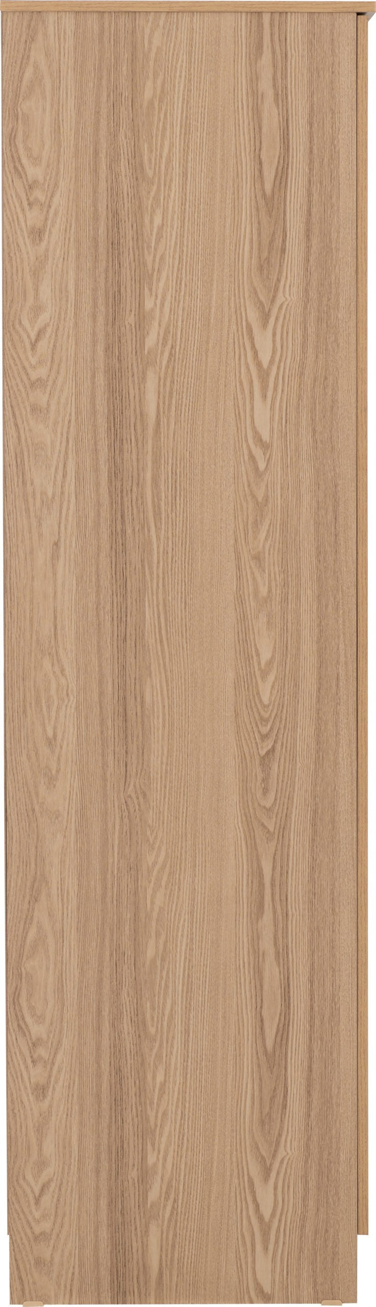 Tessa 3 Door Mirrored Wardrobe - Natural Oak Effect