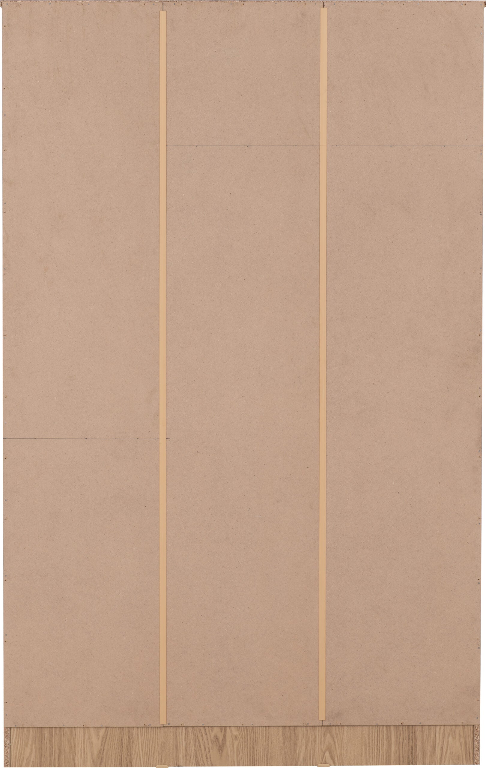 Tessa 3 Door Mirrored Wardrobe - Natural Oak Effect