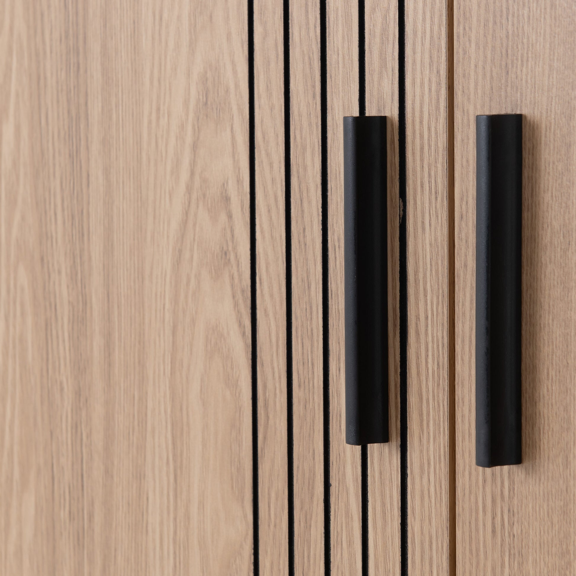 Tessa 3 Door Mirrored Wardrobe - Natural Oak Effect
