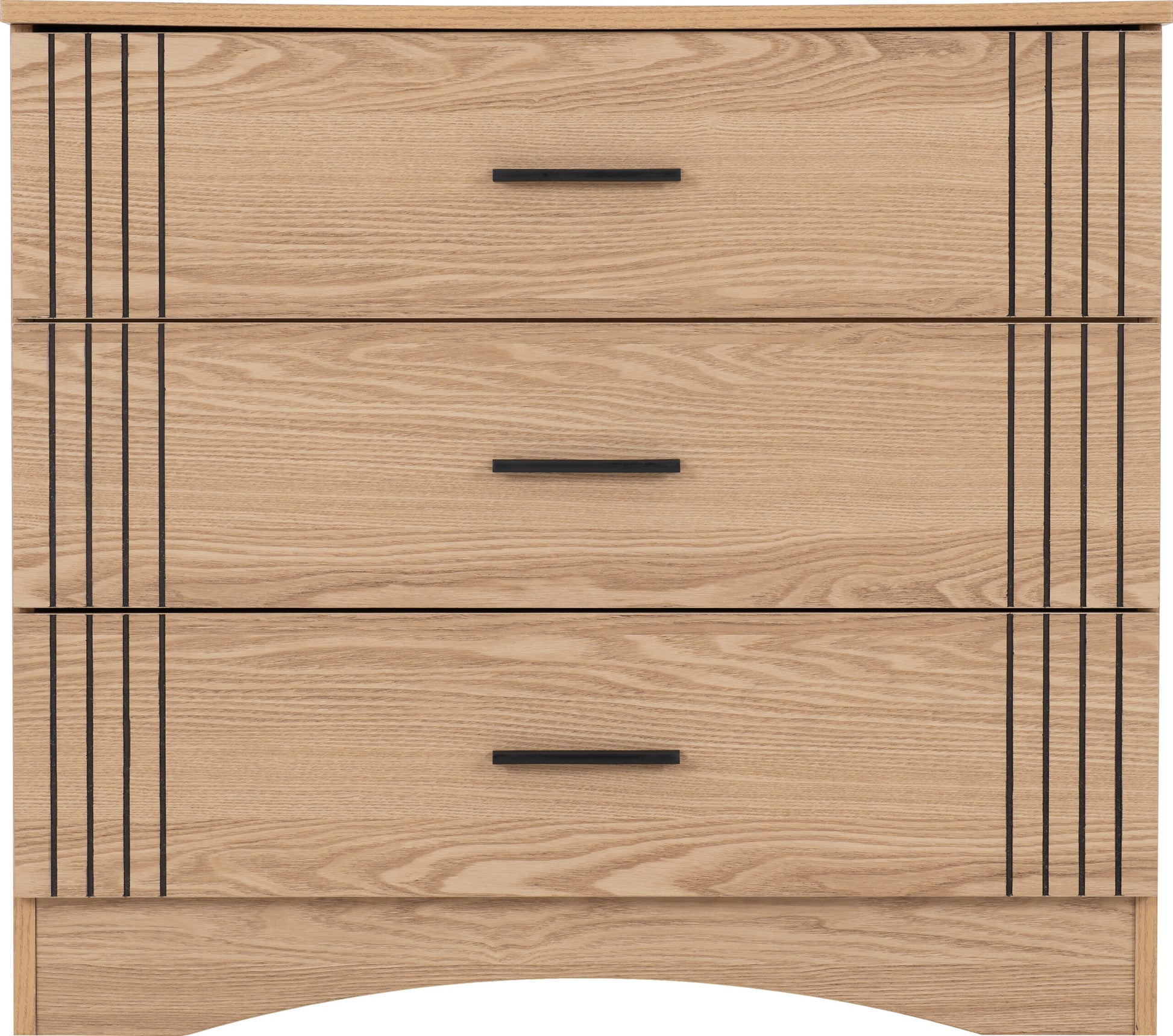 Tessa 3 Drawer Chest - Natural Oak Effect