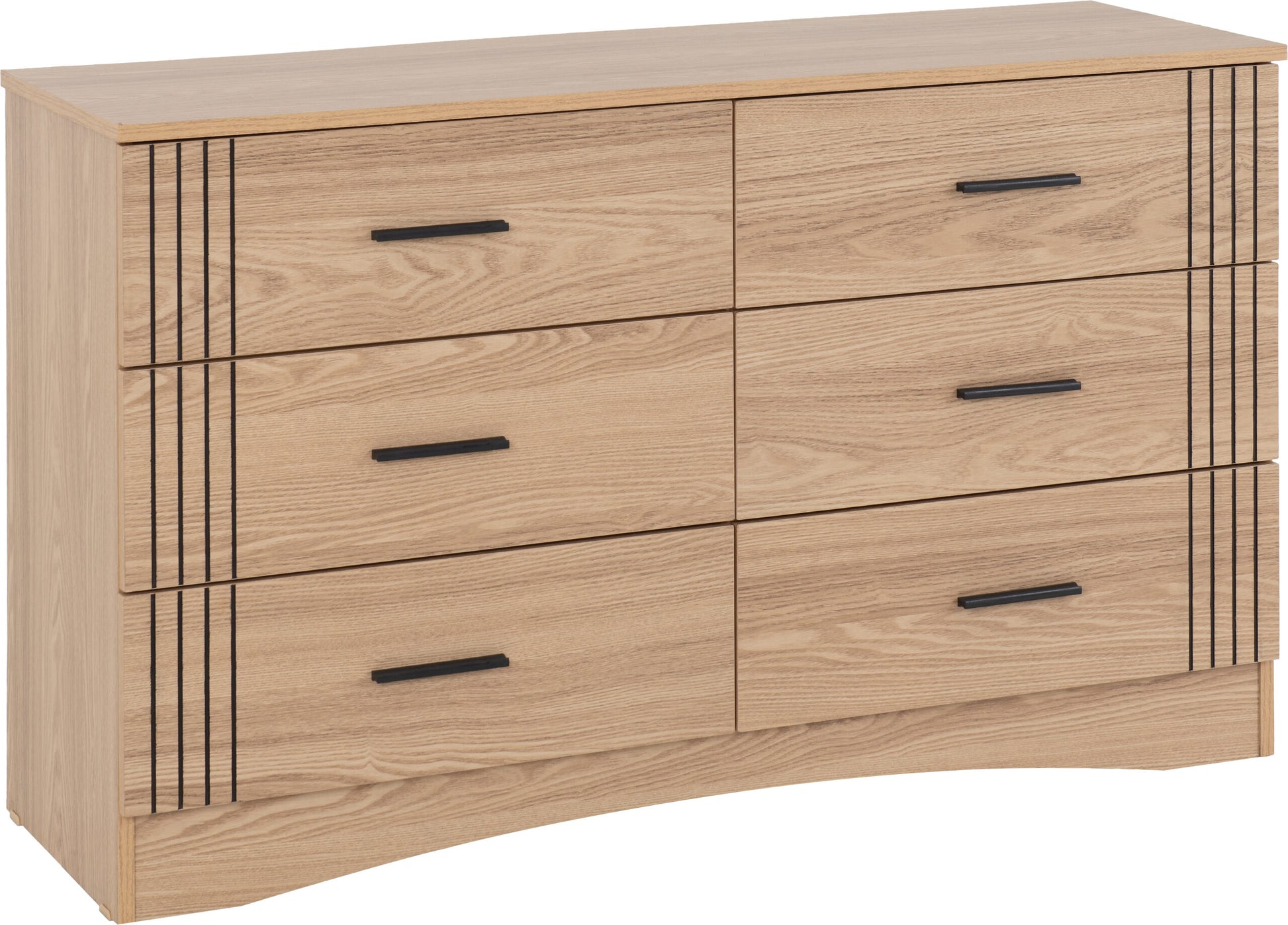 Tessa 6 Drawer Chest - Natural Oak Effect