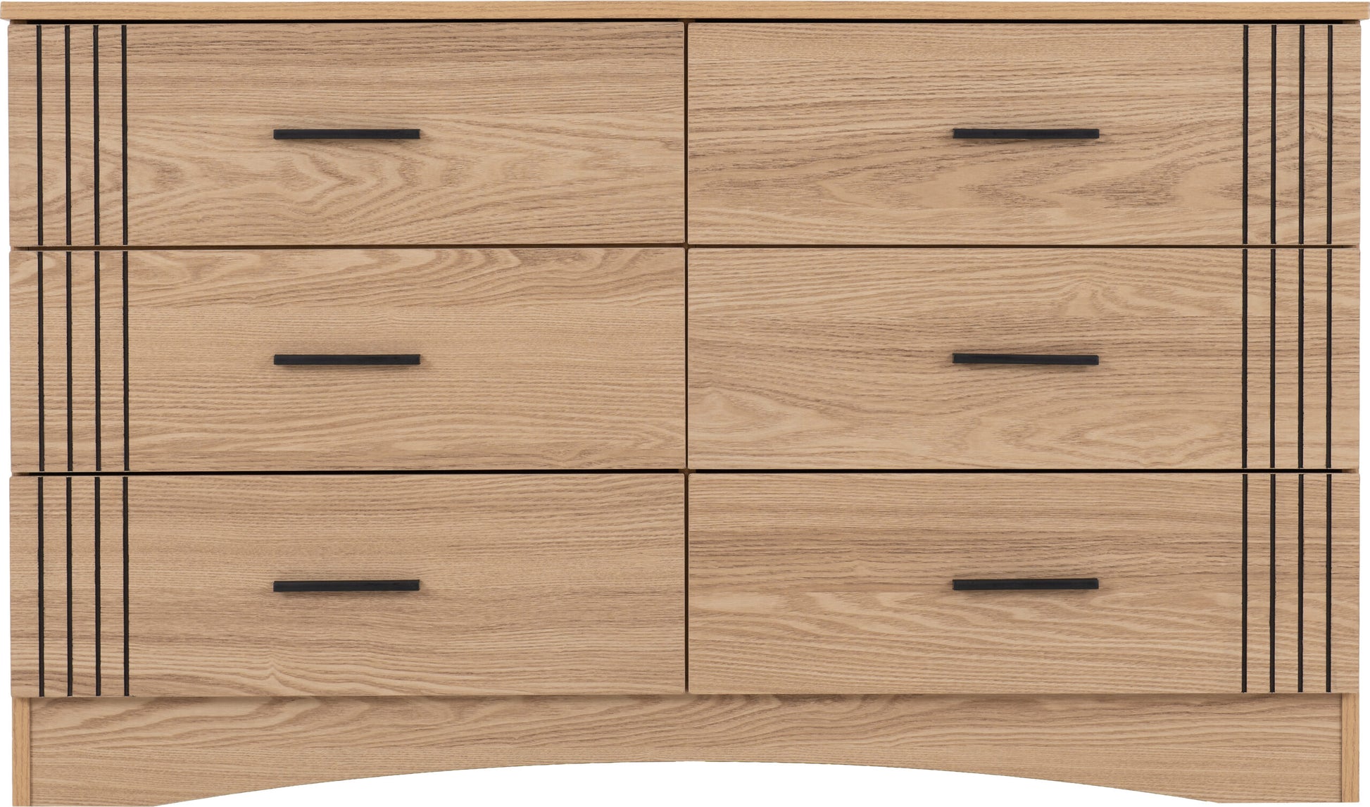 Tessa 6 Drawer Chest - Natural Oak Effect