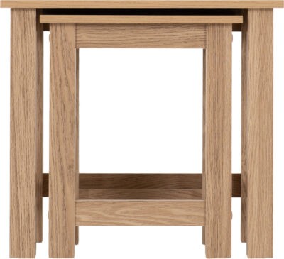 Tessa Nest of 2 Tables - Natural Oak Effect