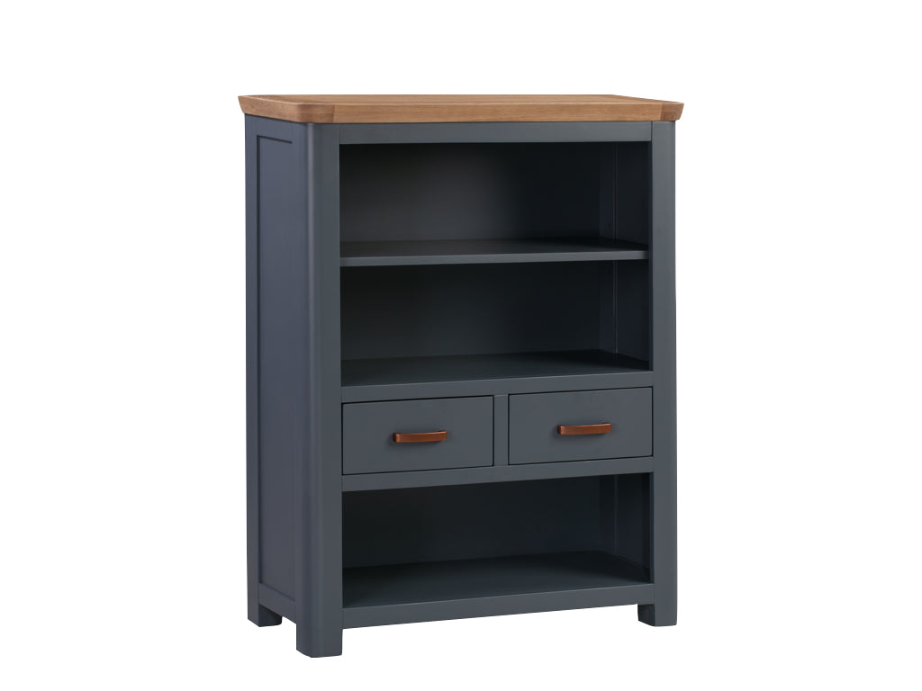 Treviso Midnight Blue Low Bookcase