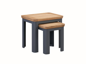 Treviso Midnight Blue Nest of 2 Tables