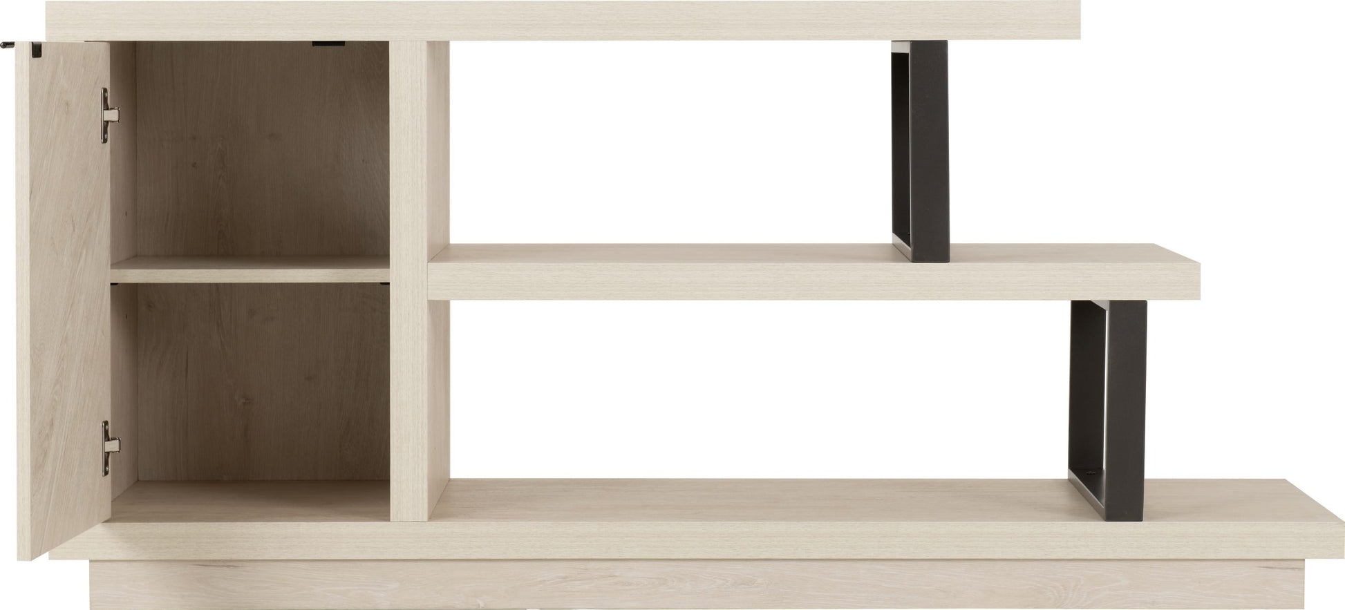 Turin TV Stand - Light Oak Effect/Black