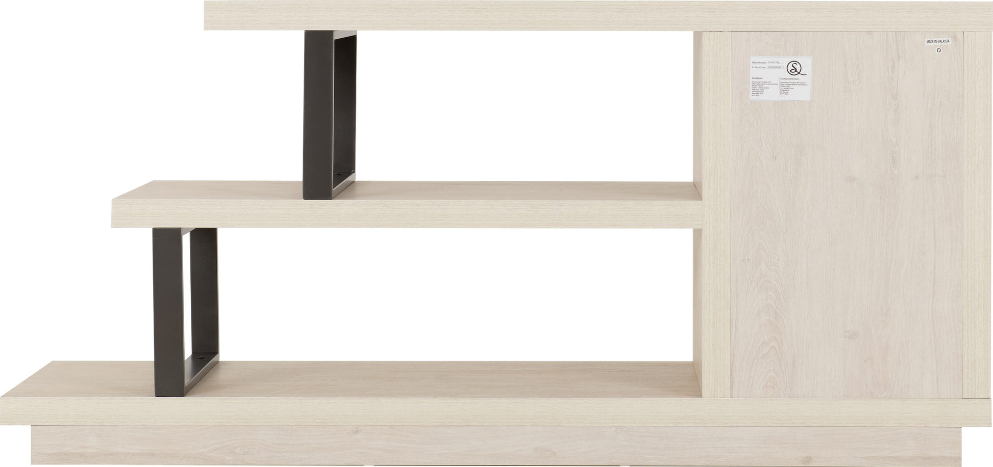 Turin TV Stand - Light Oak Effect/Black