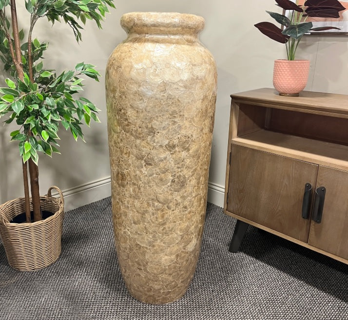 Tall Golden Pearl Vase 90cm