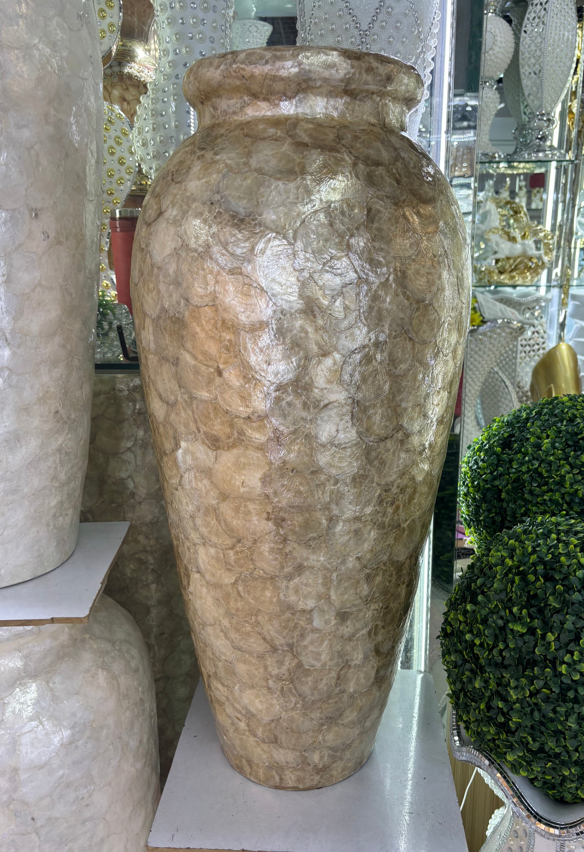 Tall Golden Pearl Vase 90cm