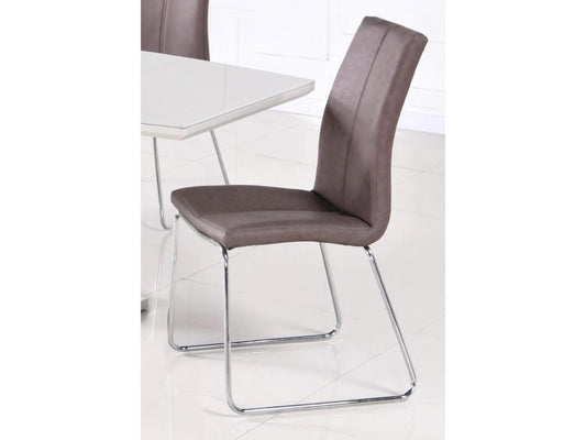Toscana Dining Chair – Brown PU (Set of 2)