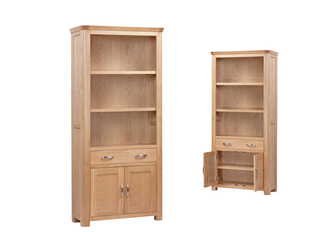 Treviso High Bookcase- Oak