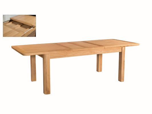 Treviso 6ft Double Extenstion Dining Table - Oak