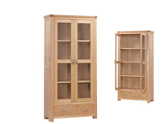 Treviso Display Cabinet- Oak