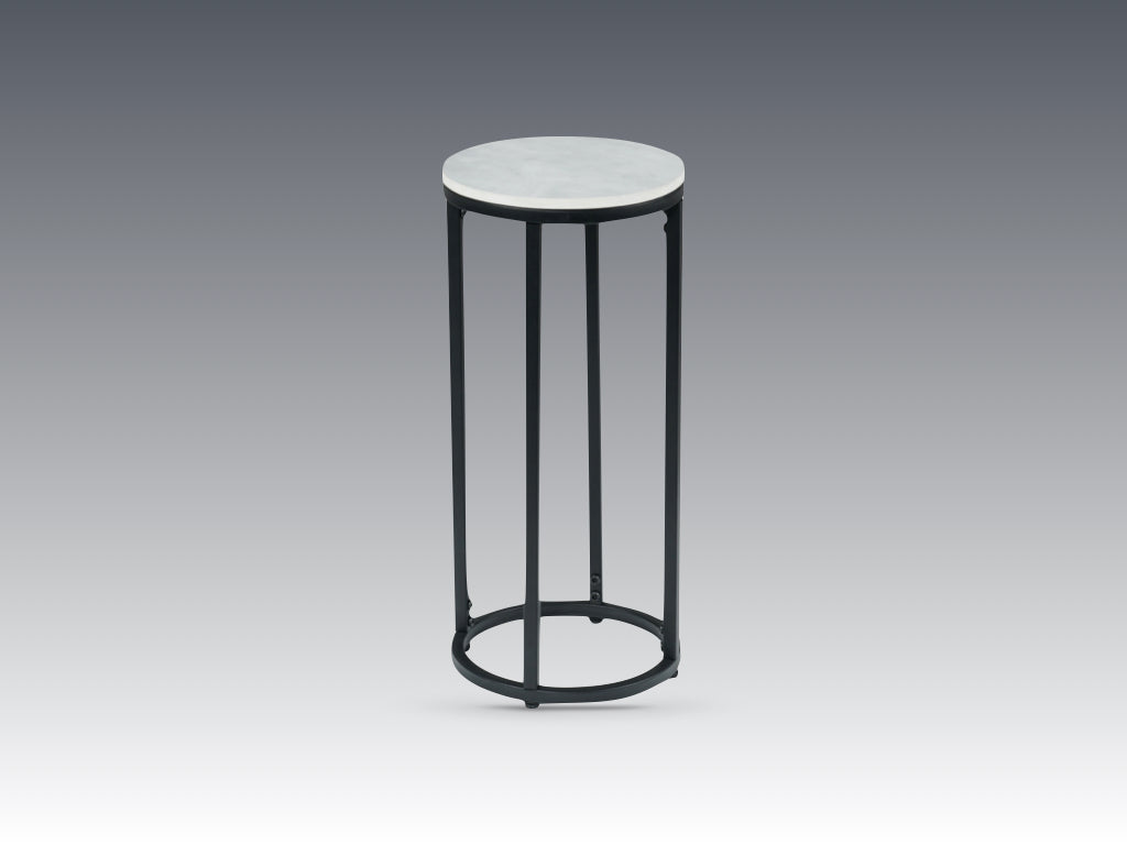 Tribeca Tall Round Lamp Table Grey