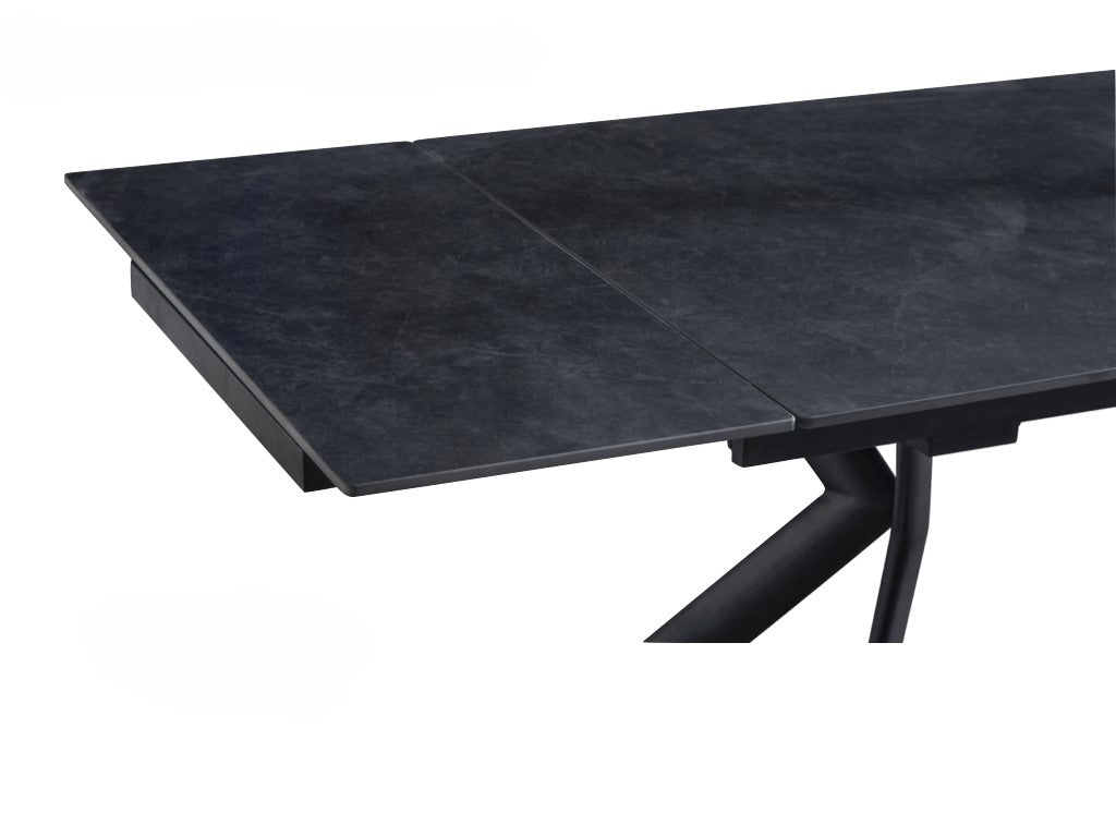 Valantino 160cm Automatic Extension Dining Table - Dark Grey