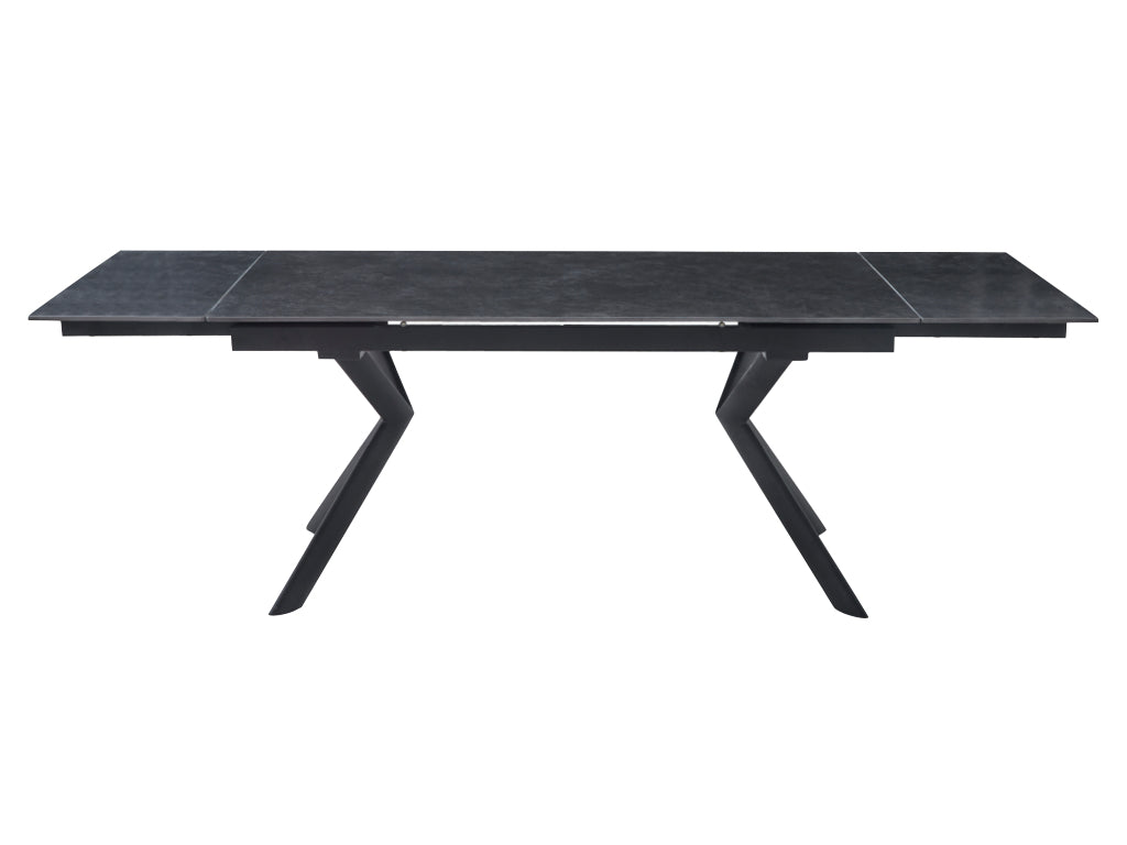 Valantino 160cm Automatic Extension Dining Table - Dark Grey