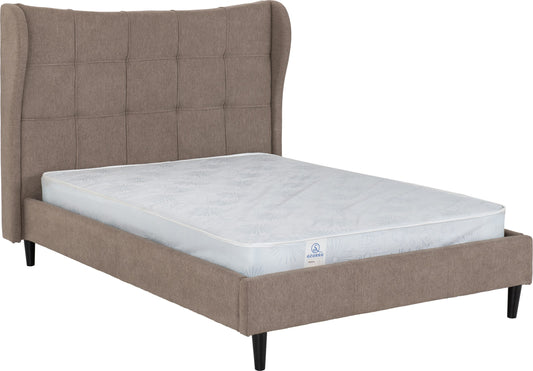 Verona 5' Bed - Brown Fabric