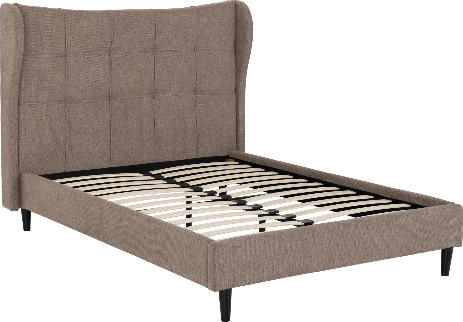 Verona 5' Bed - Brown Fabric