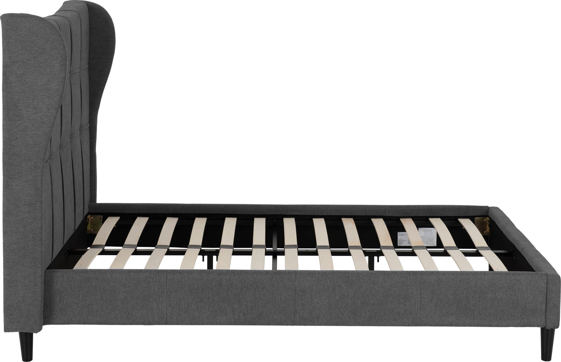 Verona 4'6" Bed - Grey Fabric