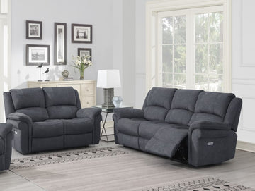 Wentworth 3+2 Electric Sofa Suite- Grey