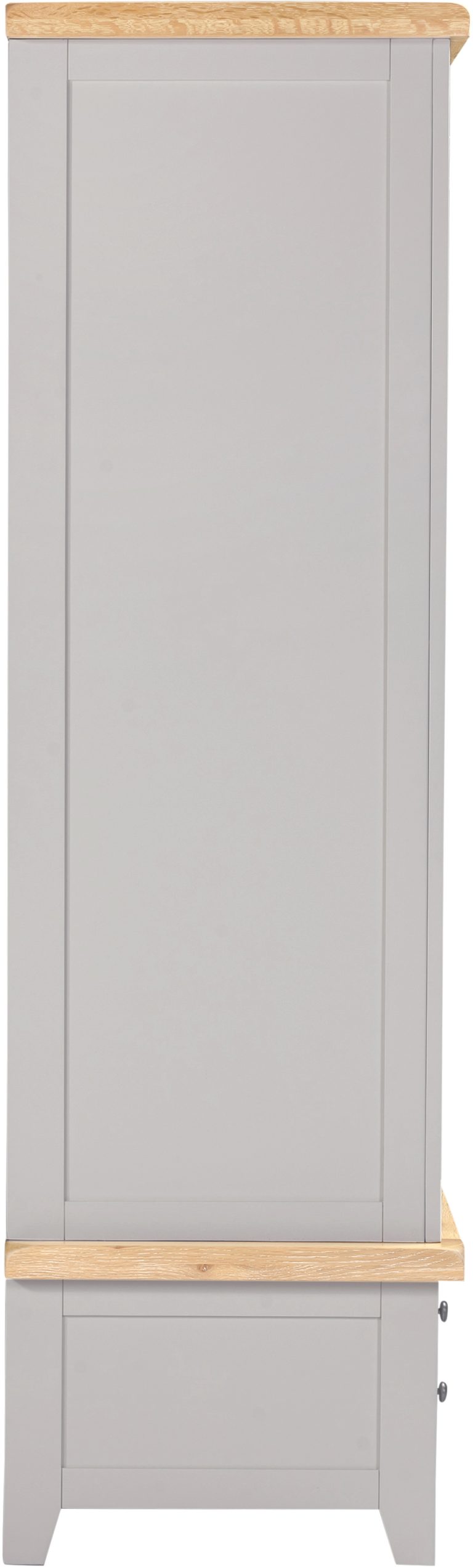 Windsor 2 Door 1 Drawer Wardrobe – Pebble Grey/Oak