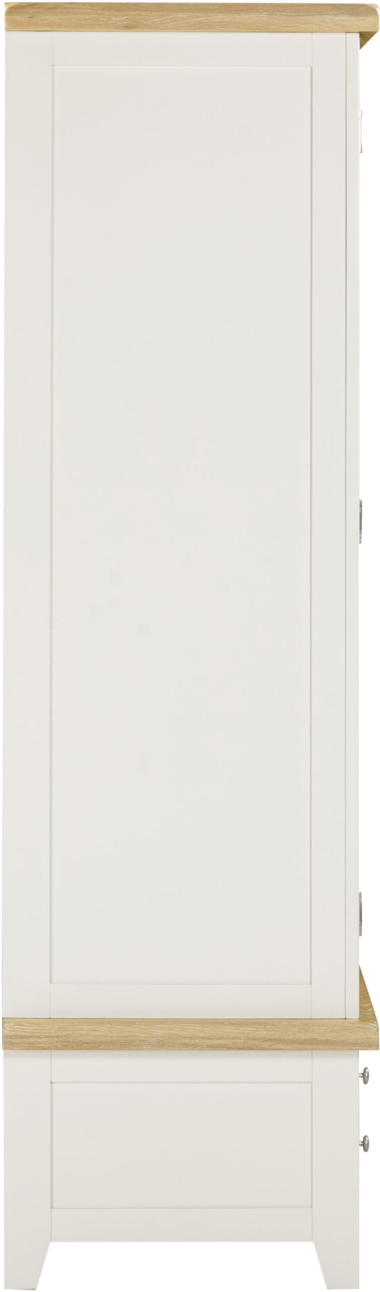 Windsor 3 Door 2 Drawer Wardrobe – Ivory/Oak