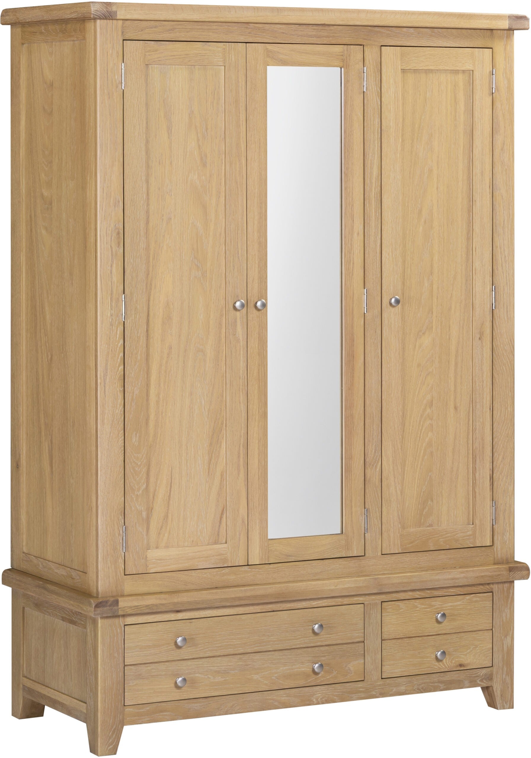 Windsor 3 Door 2 Drawer Wardrobe – Natural Oak
