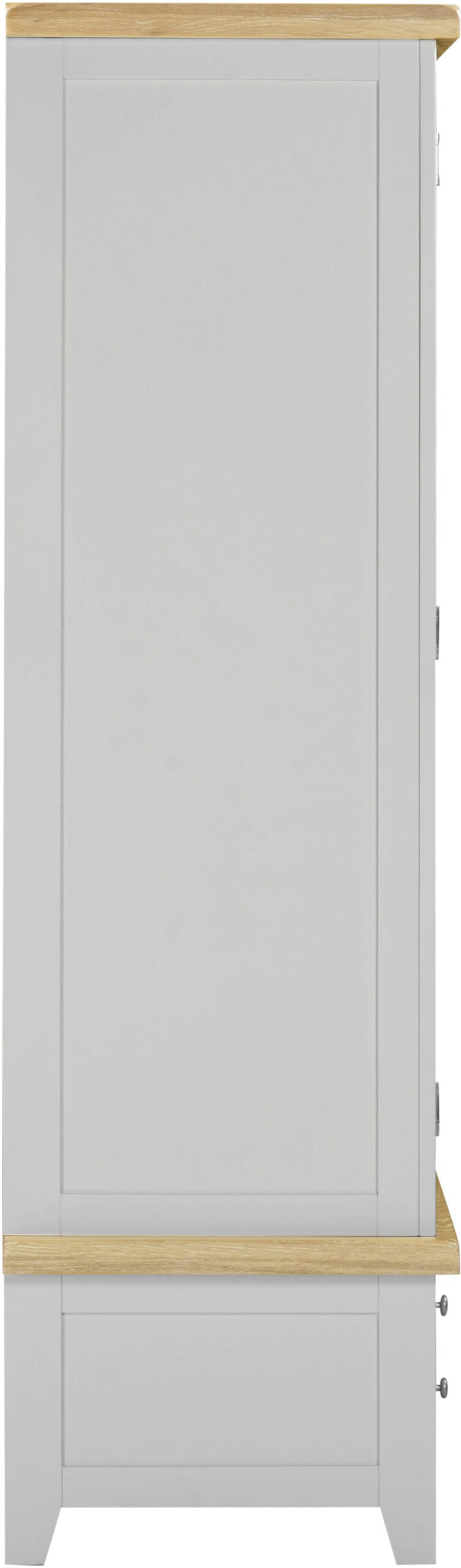 Windsor 3 Door 2 Drawer Wardrobe – Pebble Grey/Oak