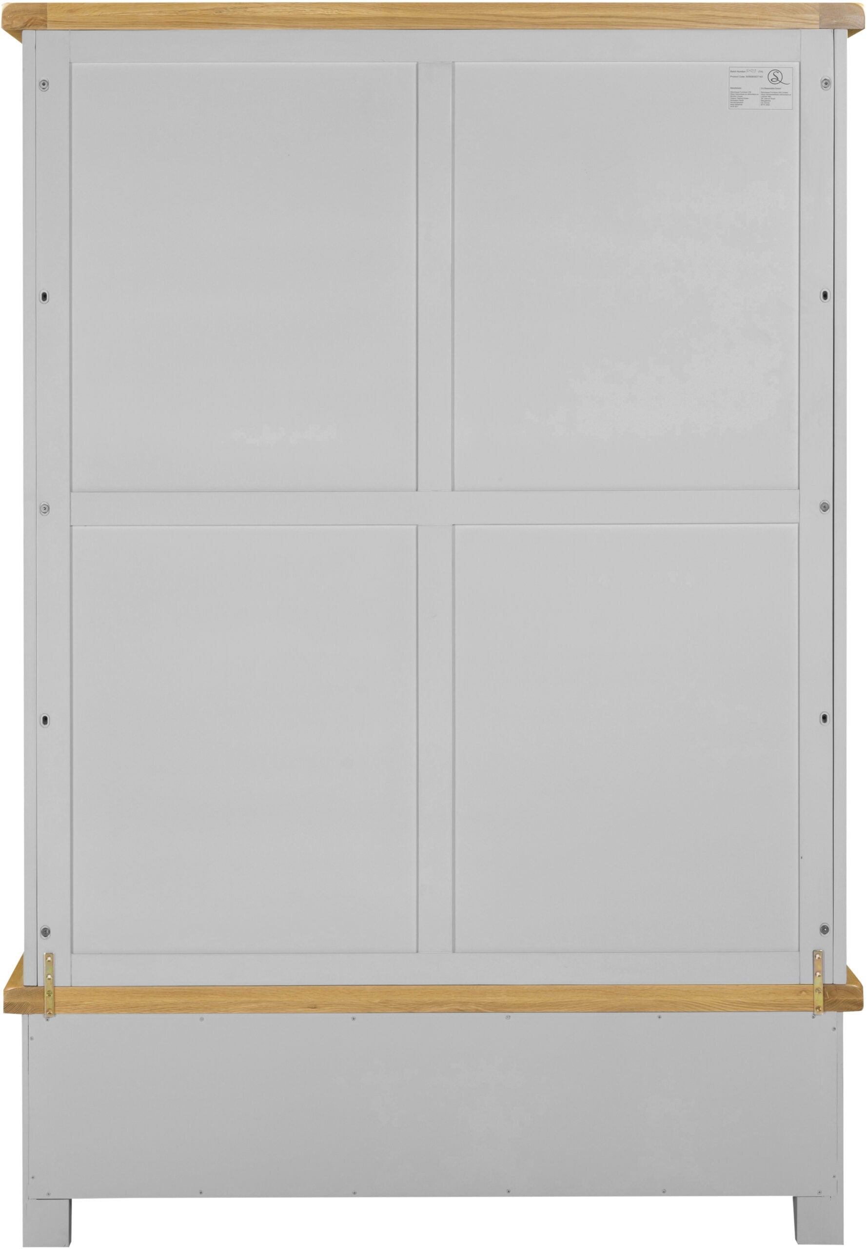 Windsor 3 Door 2 Drawer Wardrobe – Pebble Grey/Oak