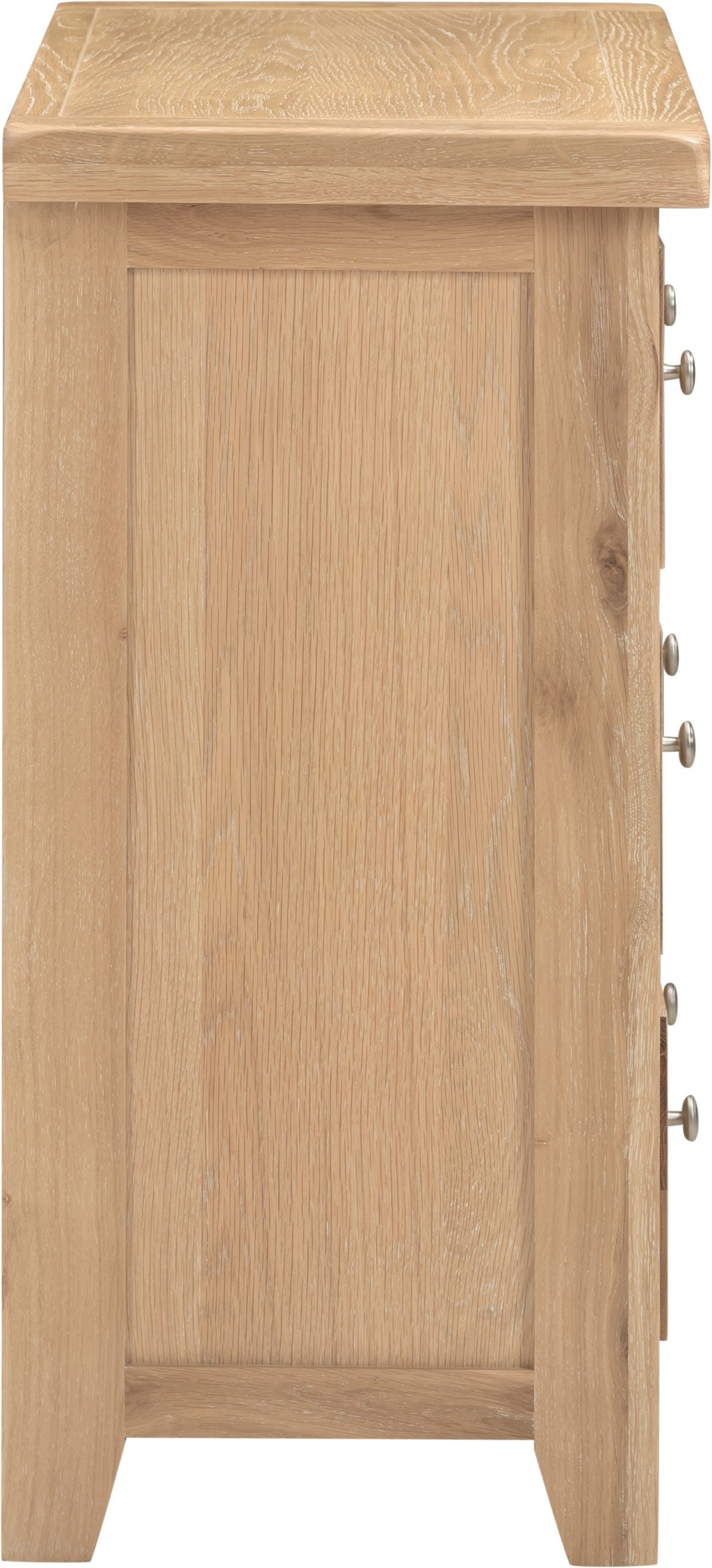 Wooden cabinet with a plain background