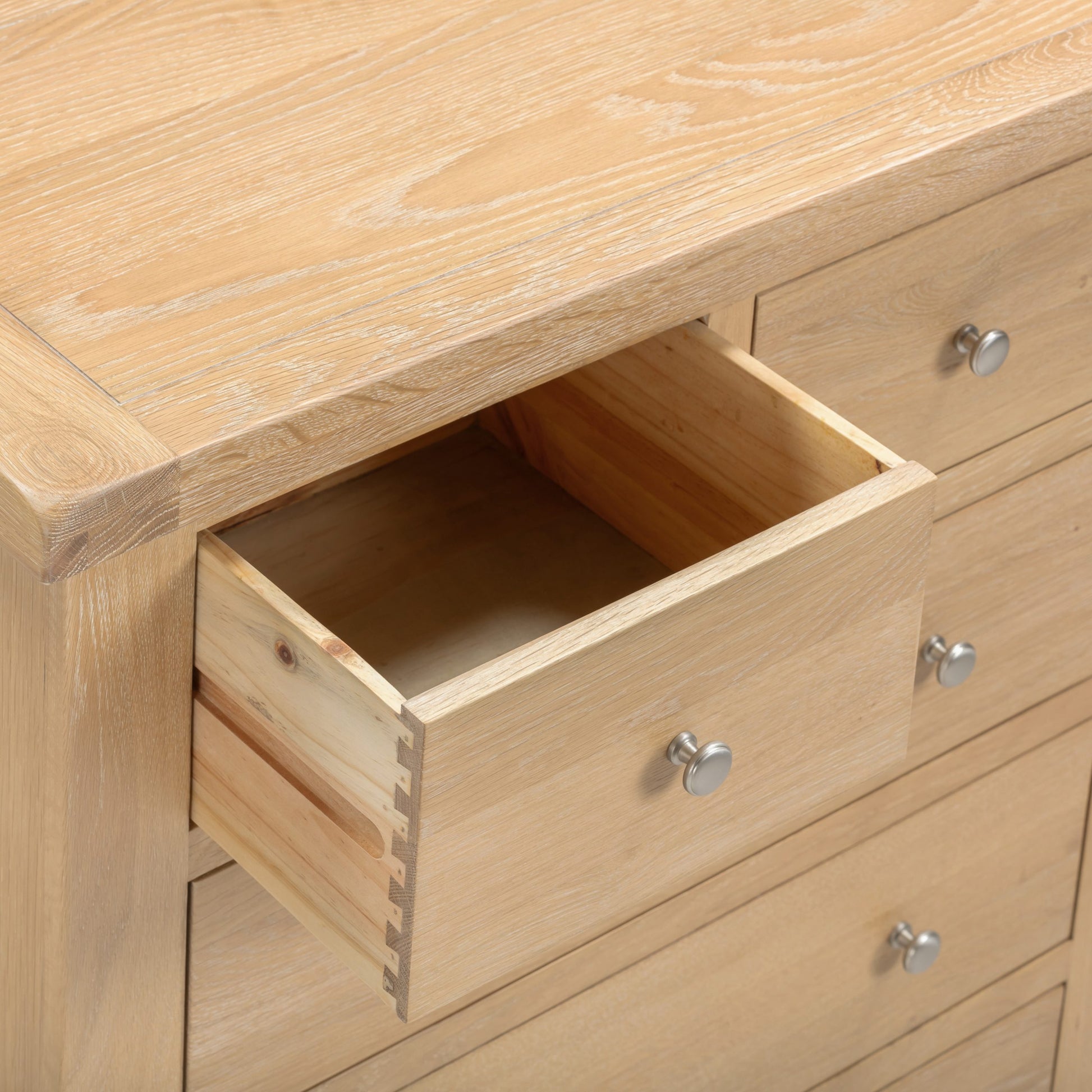 Windsor 3+2 Drawer Chest - Natural Oak