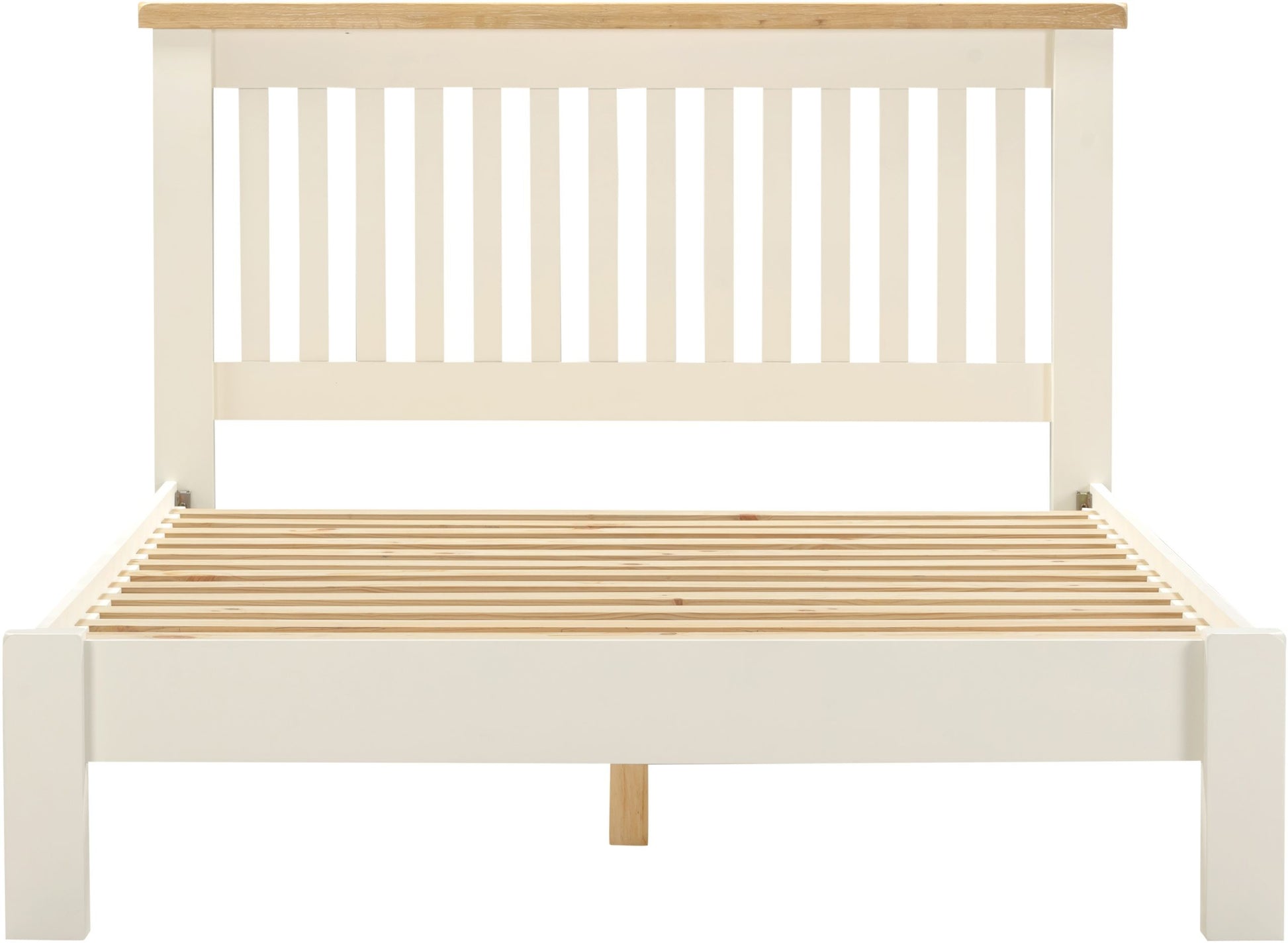 Windsor 4'6" Bed Low Foot End - Ivory/Oak