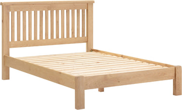 Windsor 4'6" Bed Low Foot End - Natural Oak