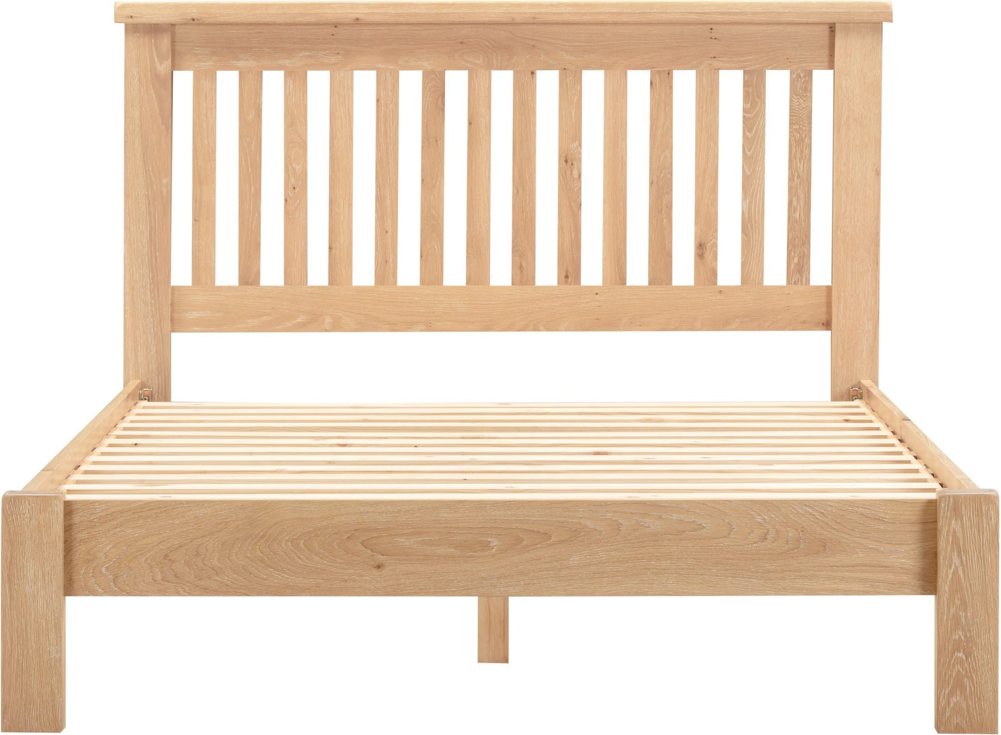 Windsor 4'6" Bed Low Foot End - Natural Oak