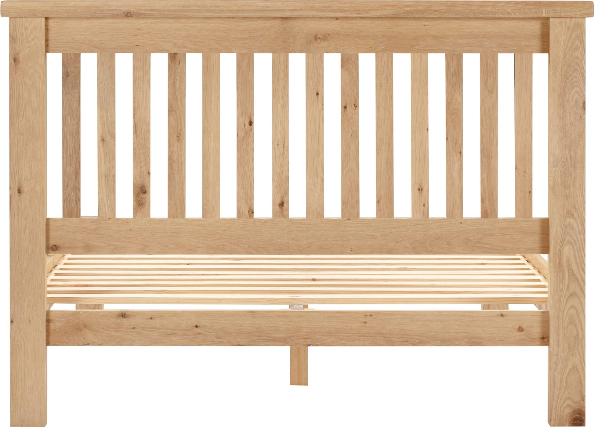 Windsor 4'6" Bed Low Foot End - Natural Oak