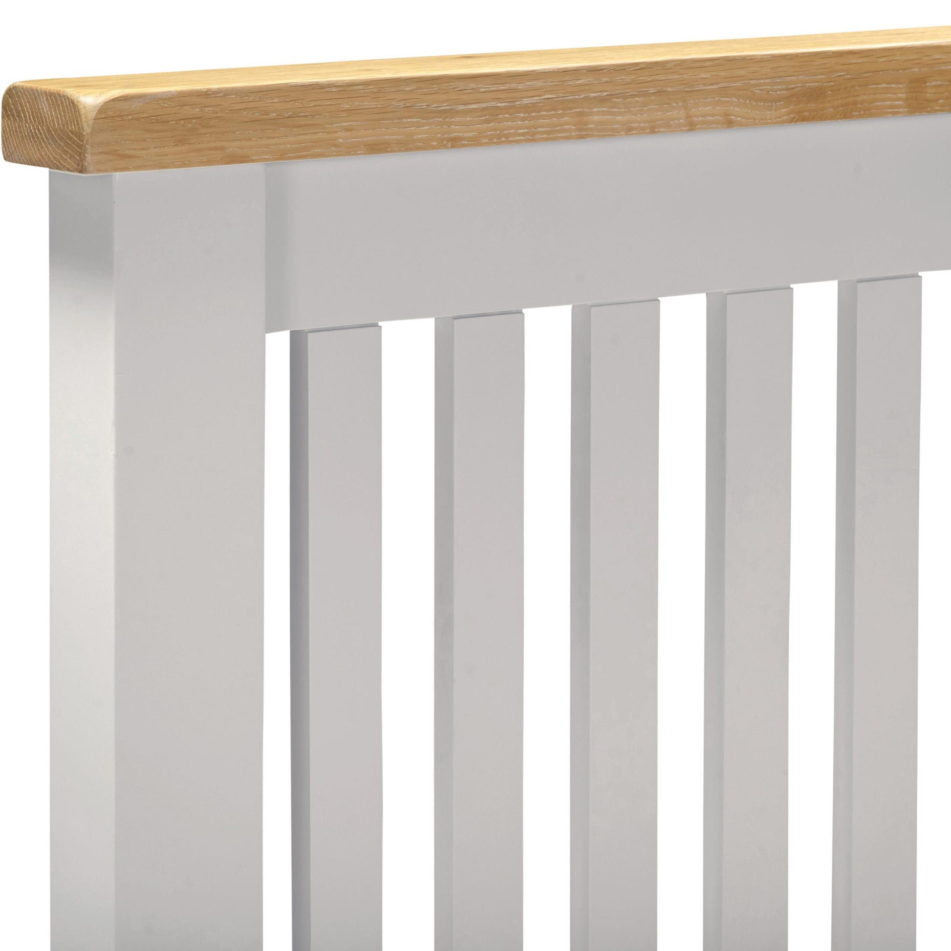Windsor 4'6" Bed Low Foot End - Pebble Grey/Oak