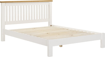 Windsor 5' Bed Low Foot End - Ivory/Oak