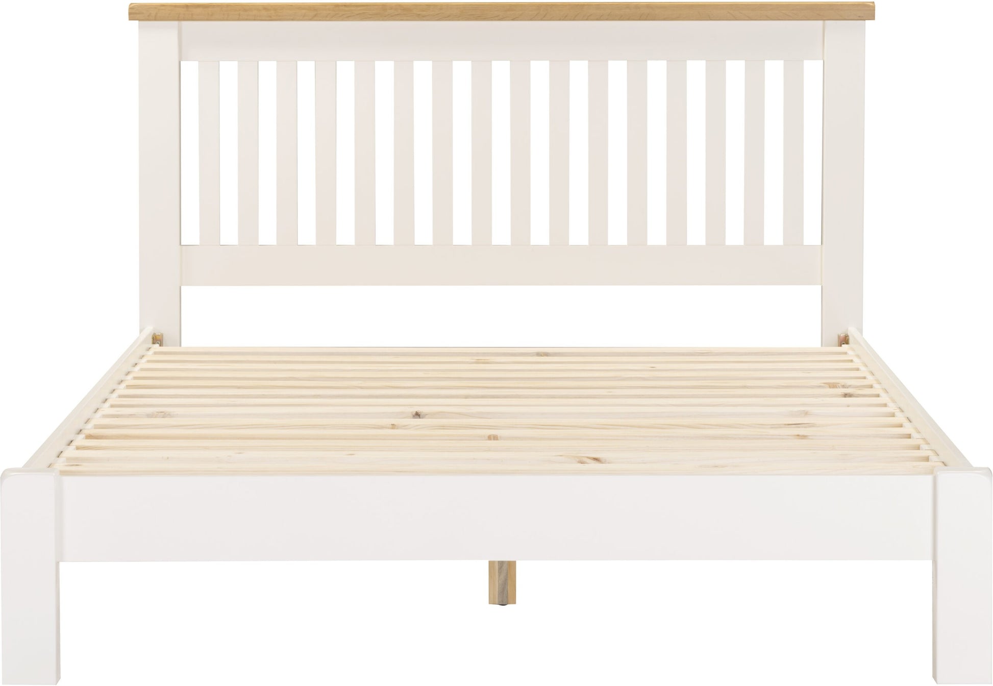 Windsor 5' Bed Low Foot End - Ivory/Oak