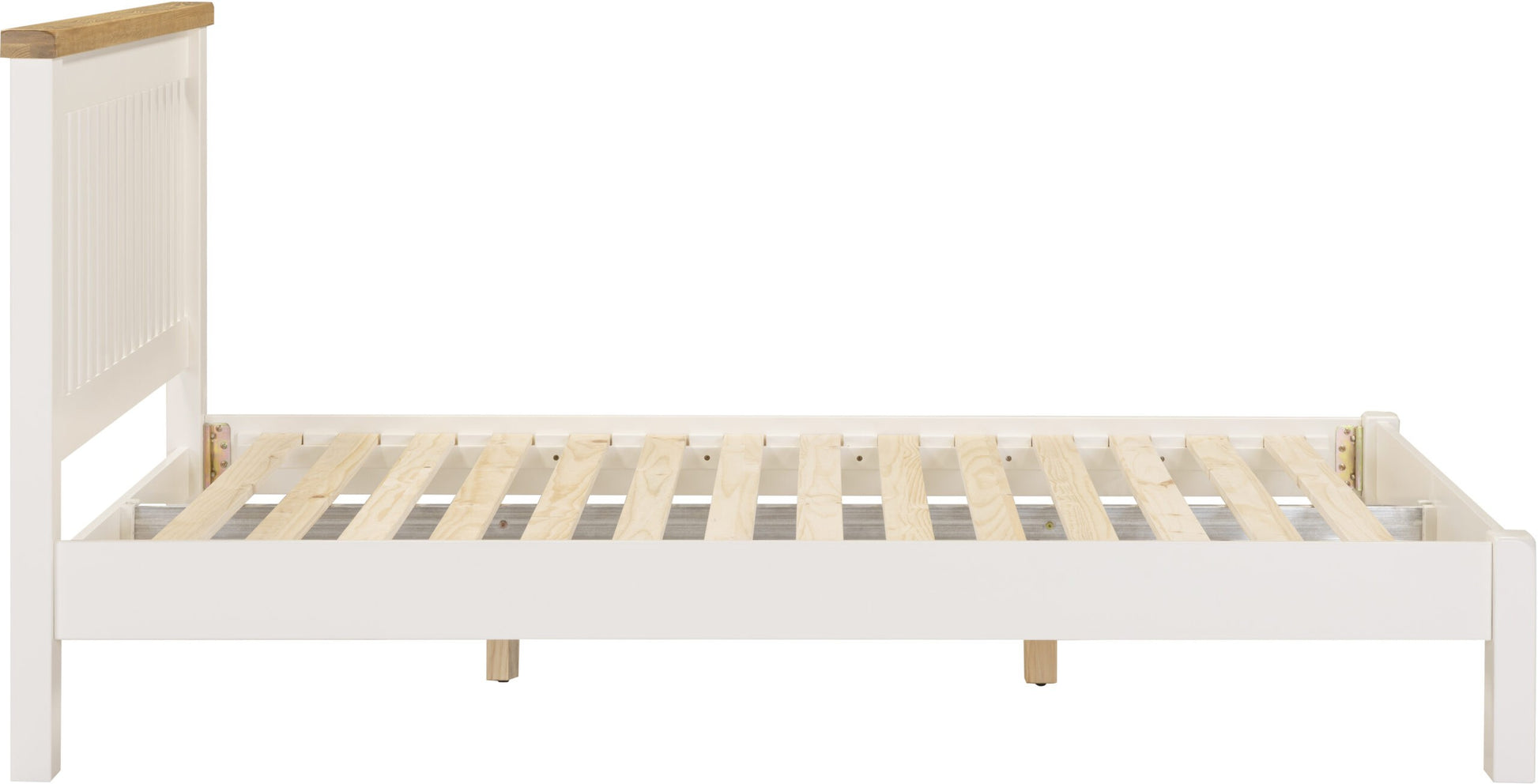 Windsor 5' Bed Low Foot End - Ivory/Oak