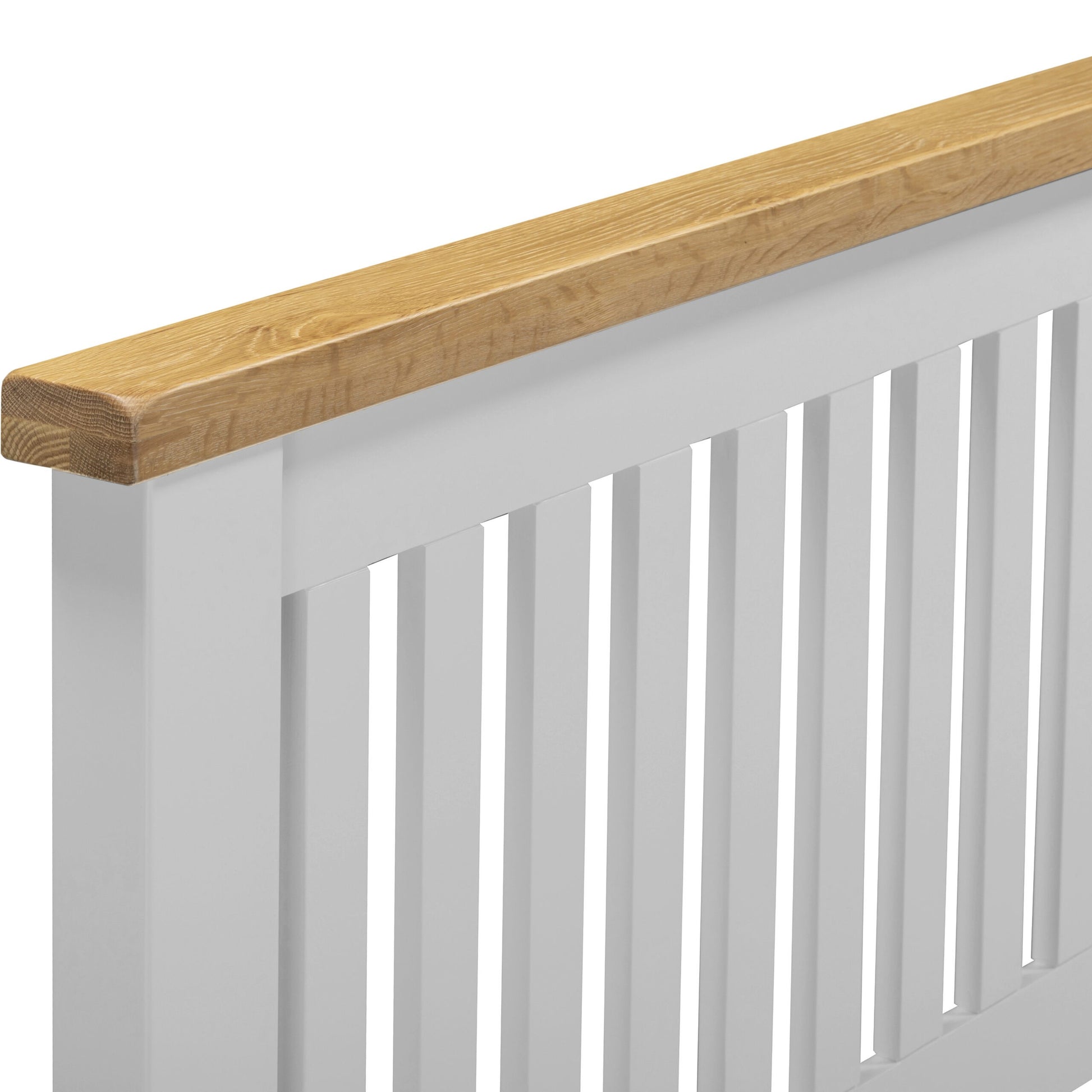 Windsor 5' Bed Low Foot End - Pebble Grey/Oak