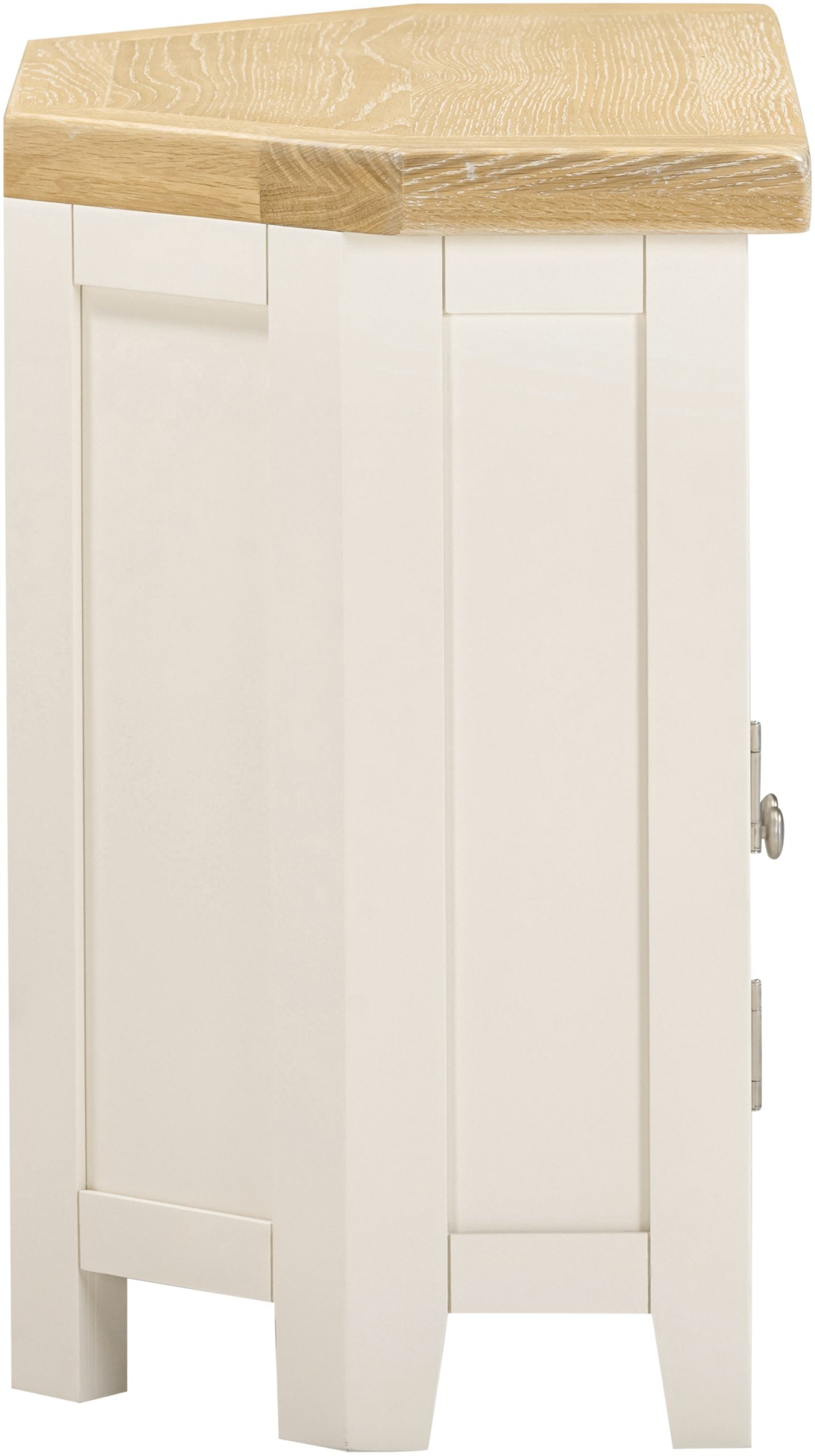 Windsor Corner TV Unit - Ivory/Oak