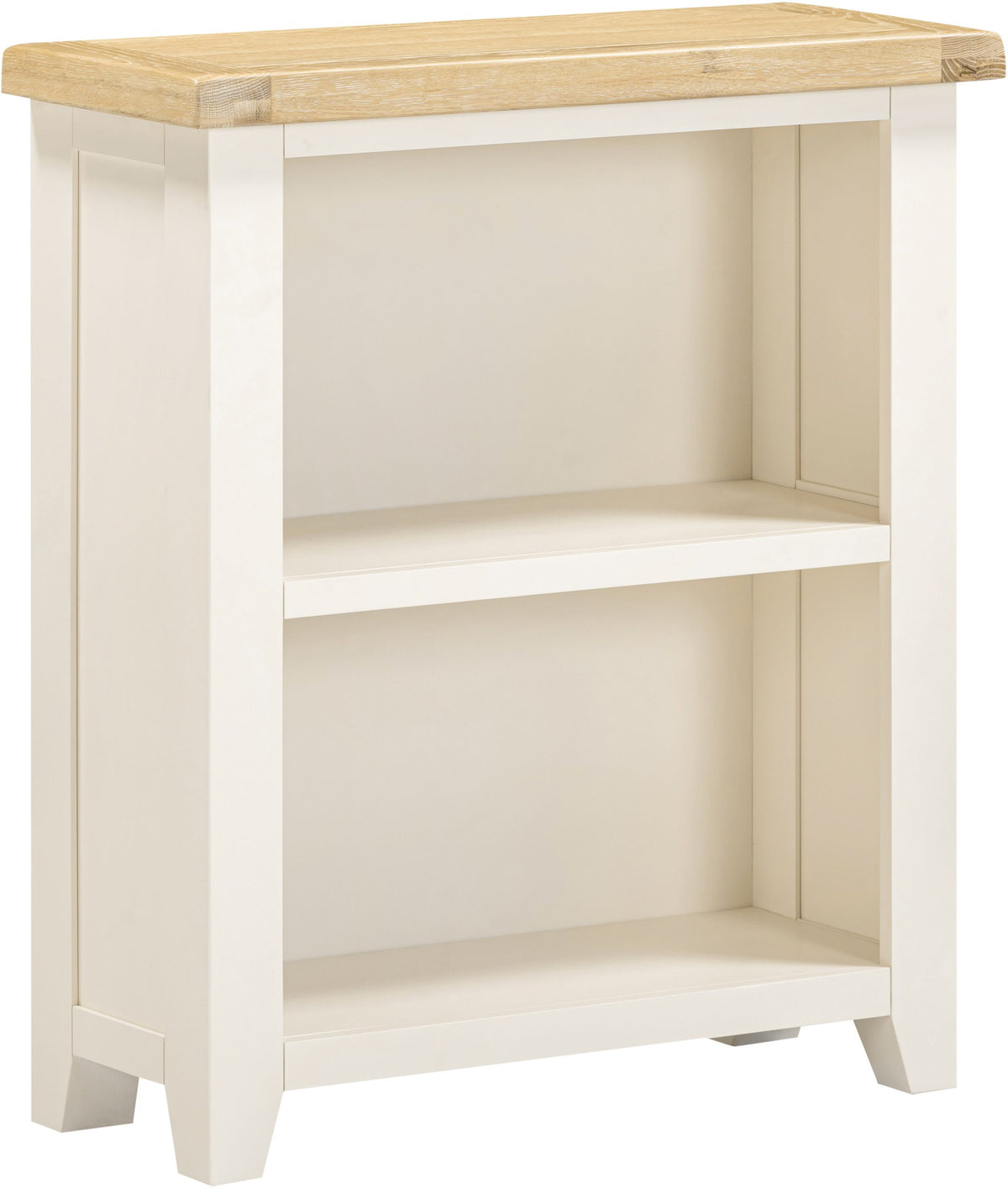 Windsor Low Bookcase - Ivory/Oak