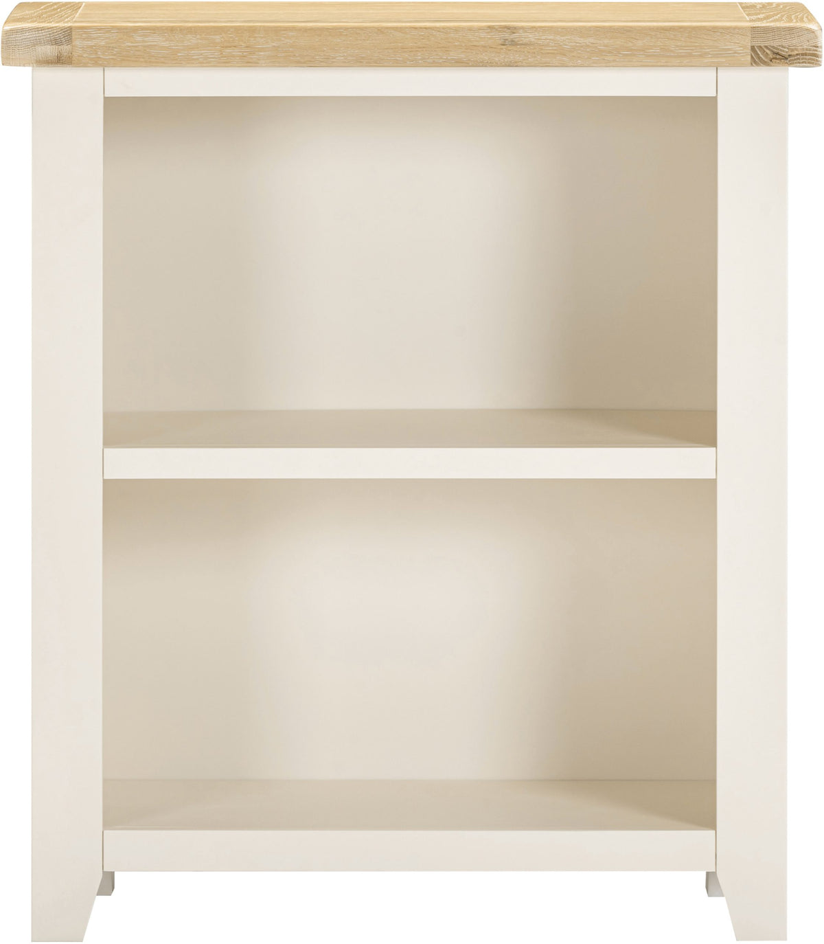 Windsor Low Bookcase - Ivory/Oak