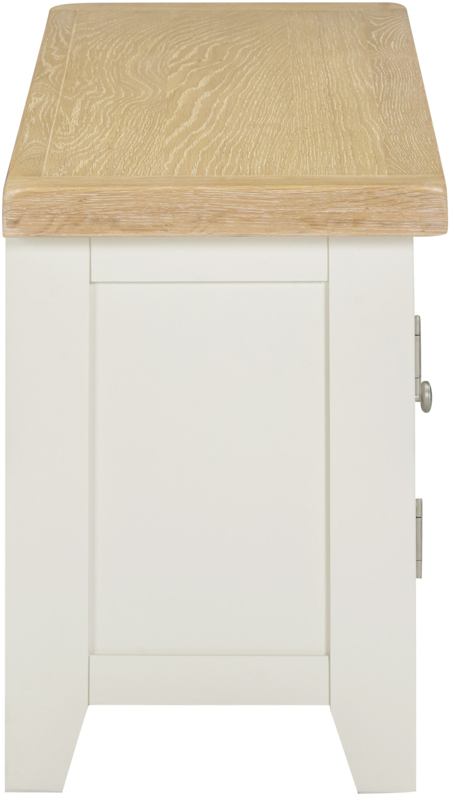Windsor Straight TV Unit - Ivory/Oak